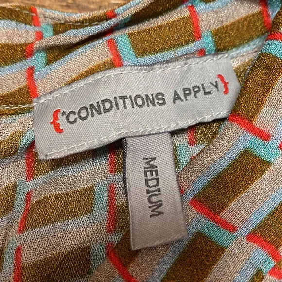 Anthropologie Conditions Apply Retro Peasant Blouse M - Picture 3 of 10